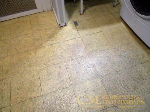 Asbestos floor tiles